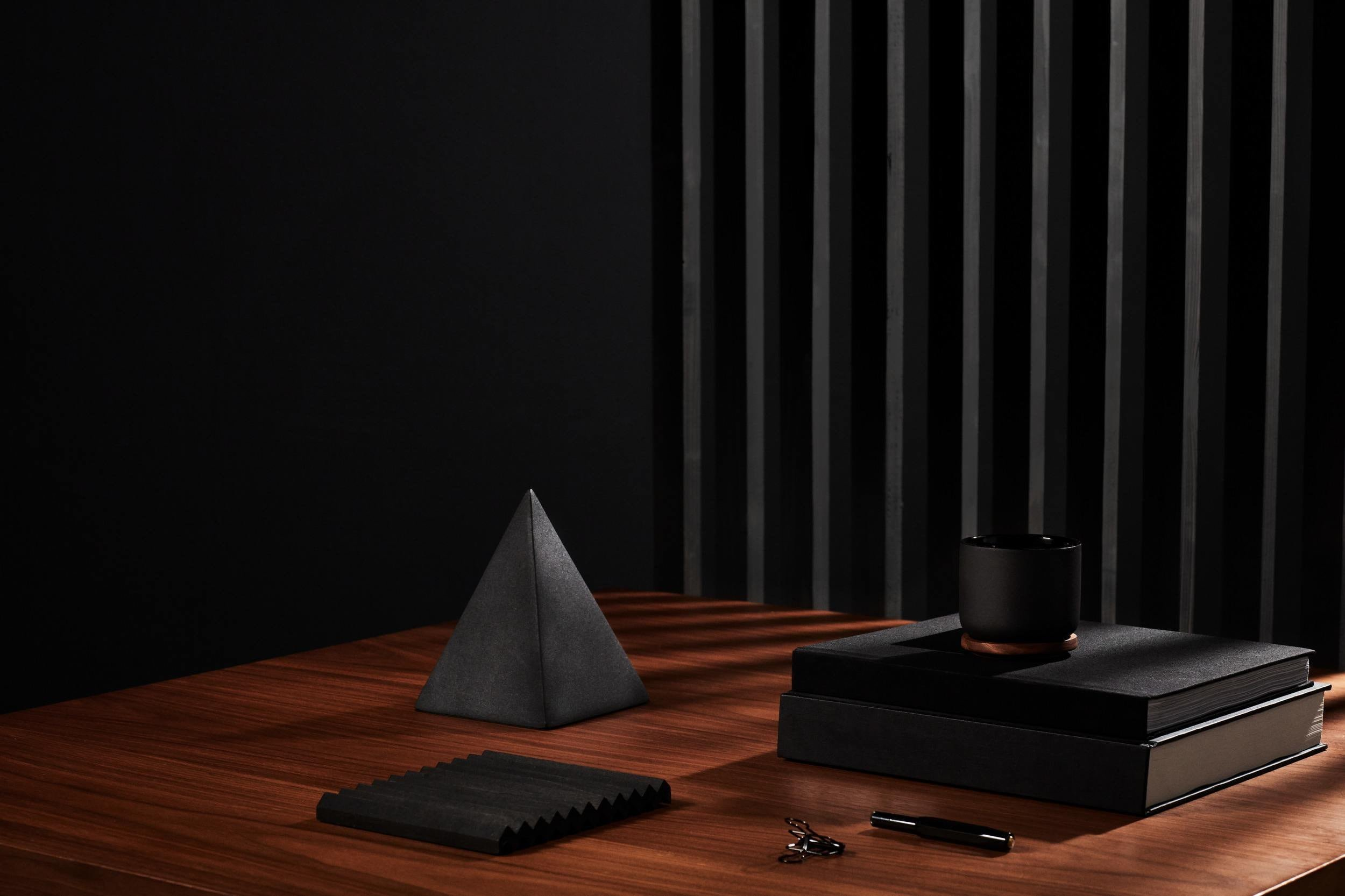 Abstract dark geometric technology background